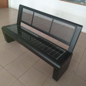 Мобилна зарядна станция за слънчеви умни градски седалки за външна улична мебел