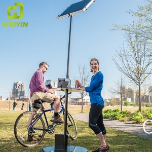 Външна соларна мобилна телефонна станция за зареждане на полюс за Smart City